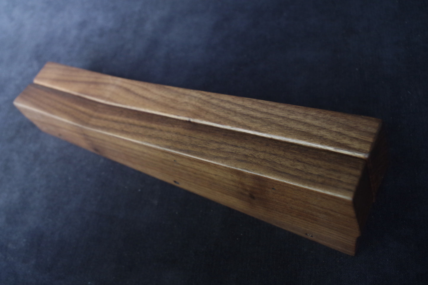 Oberheim Matrix 6 analog synthesizer walnut wooden side panels.