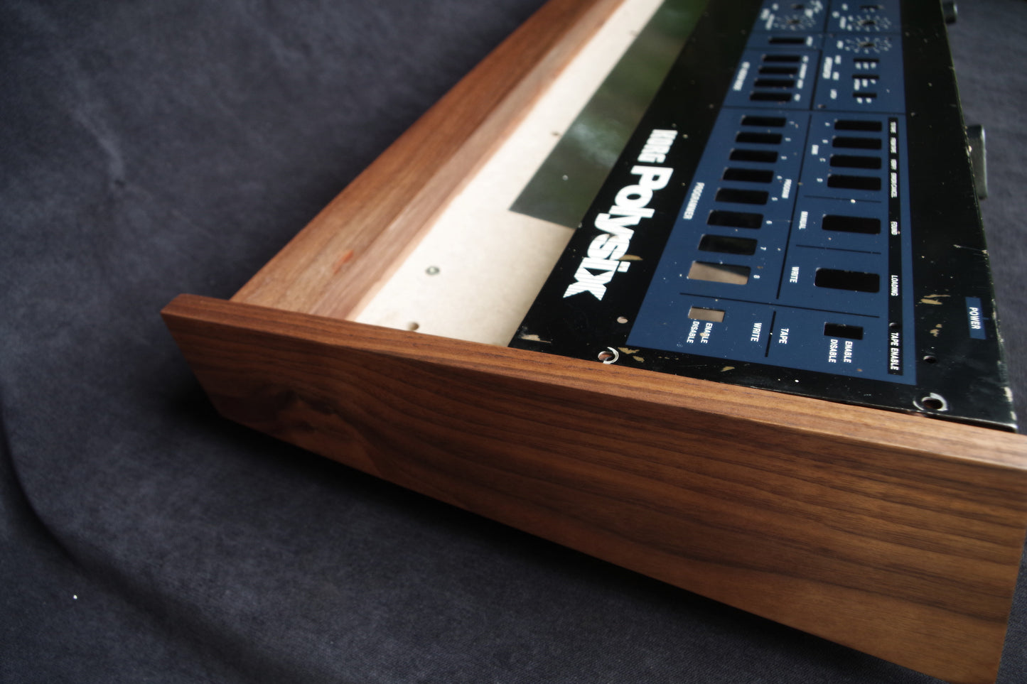 Custom Wooden Case Korg Polysix Analog Synthesizer American Walnut