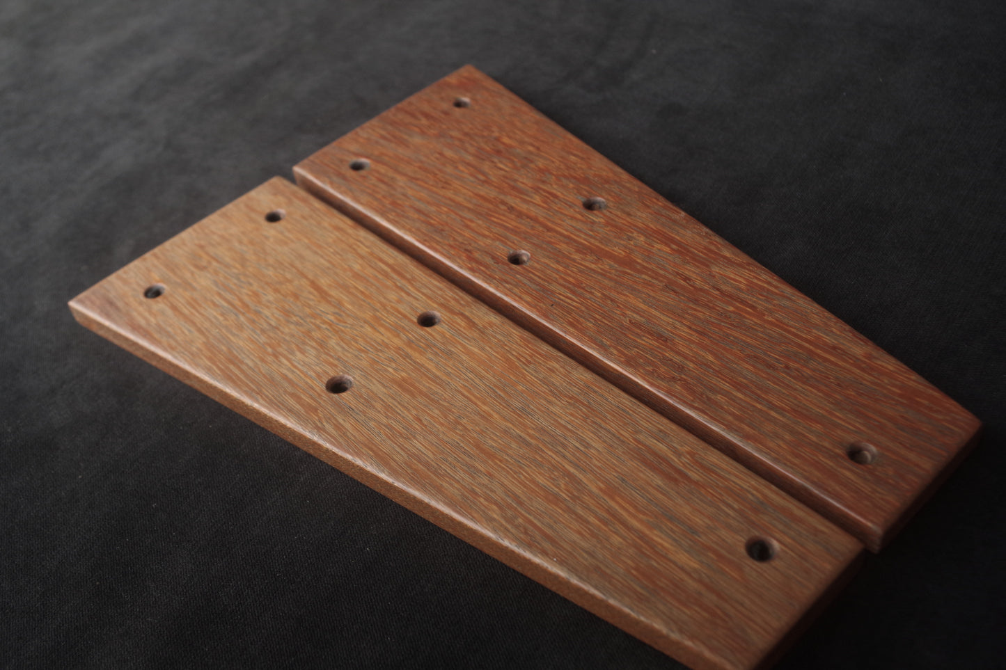 Prophet 600 with custom iroko wooden side panels installed
