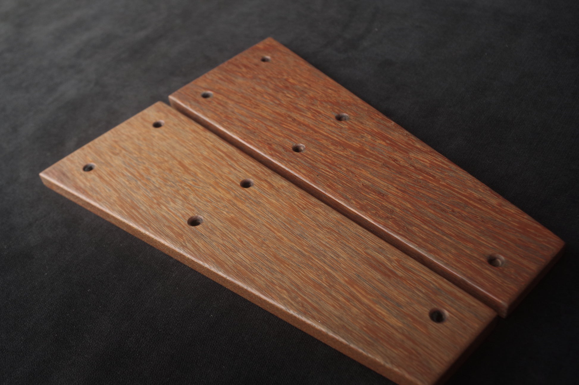 Prophet 600 with custom iroko wooden side panels installed