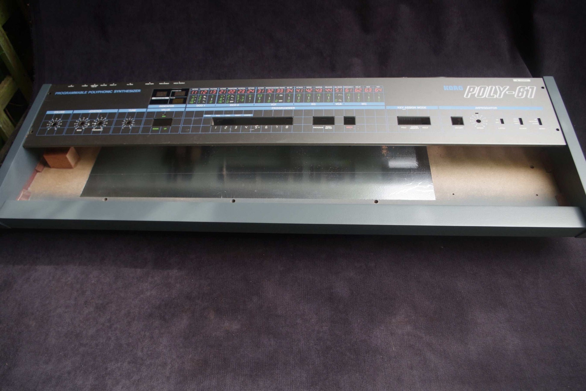 Korg Poly 61 Poly61 Wooden Case Analog Synthesizer African Sapele Gray Color