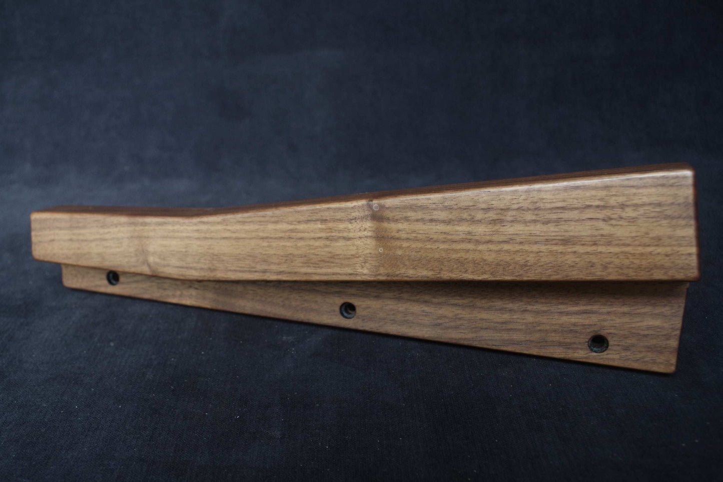 Oberheim Matrix 6 analog synthesizer walnut wooden side panels.