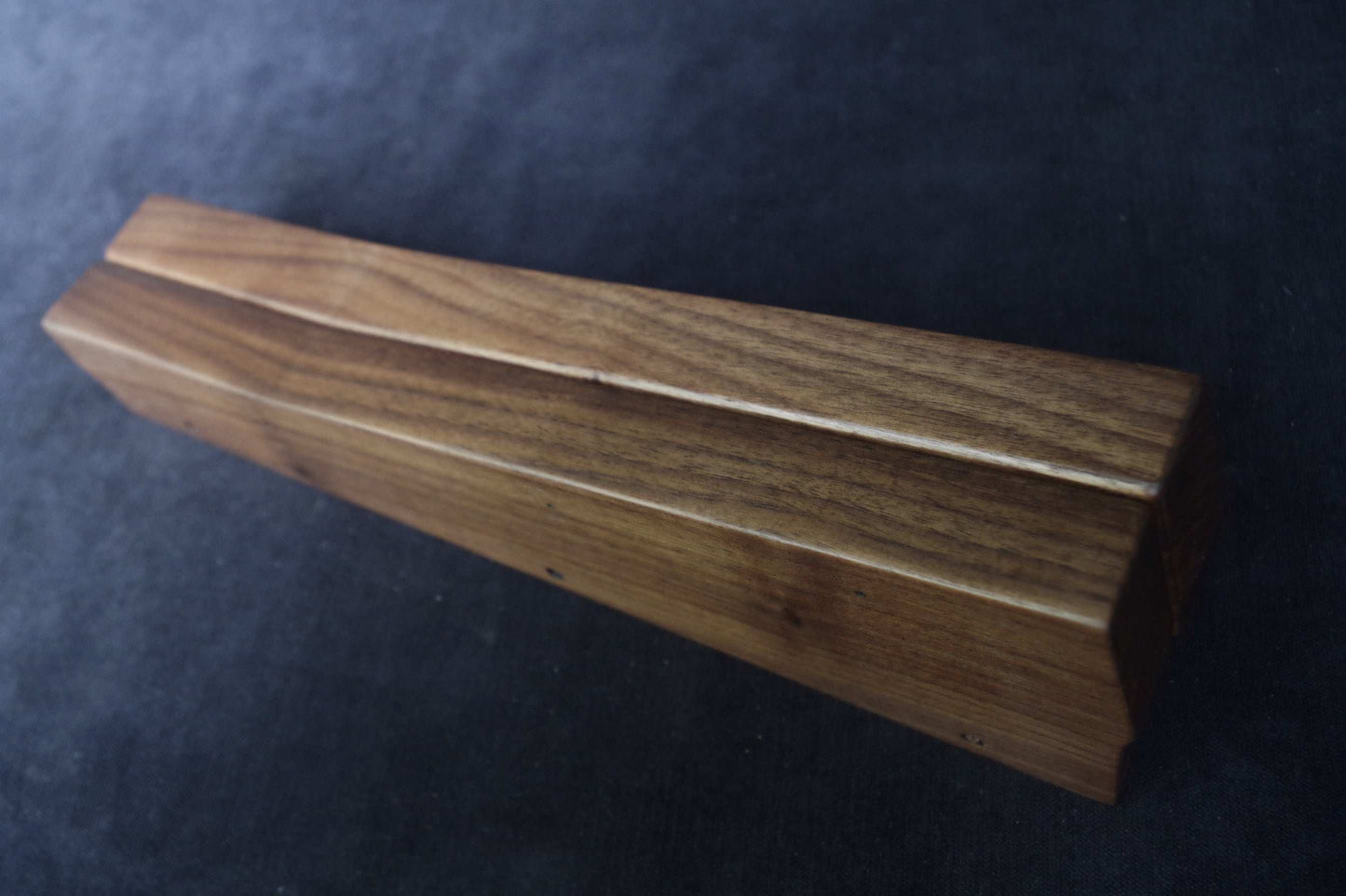 Oberheim Matrix 6 analog synthesizer walnut wooden side panels.