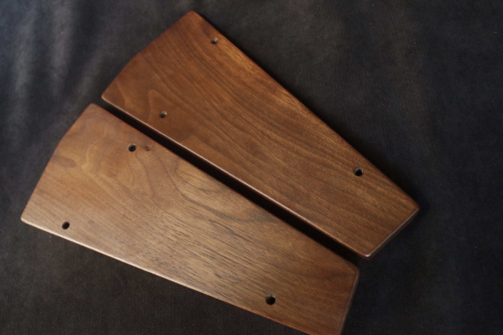 Oberheim Xpander Walnut Side Panels / Cheeks – Handcrafted Analog Synth Replacement Oberheim Xpander Wooden Ends american Walnut