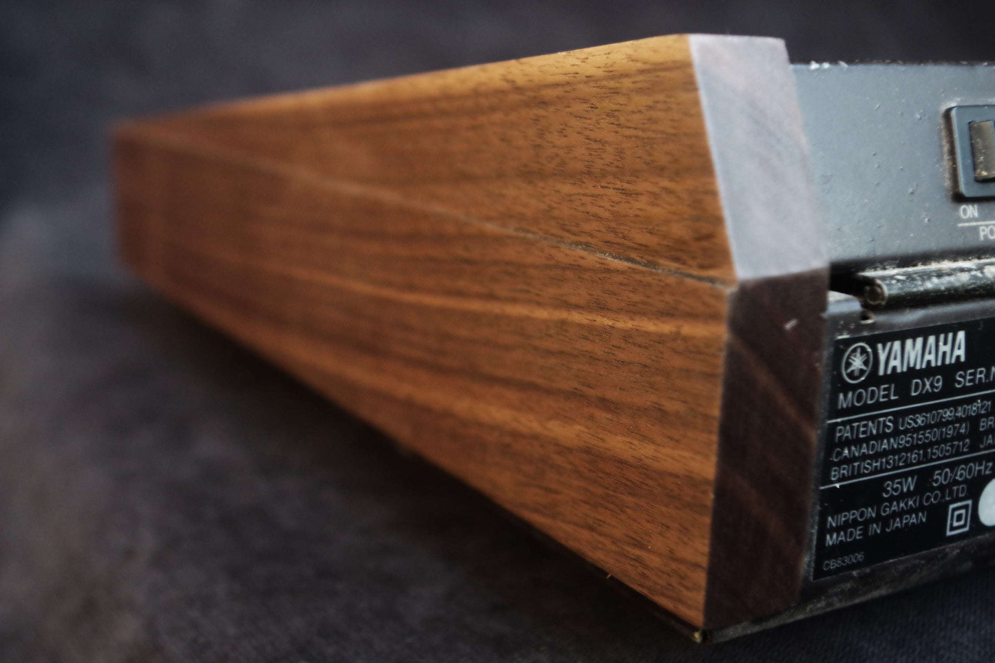 Wood ends for Yamaha DX7 DX9 synthesizer Side panels End caps