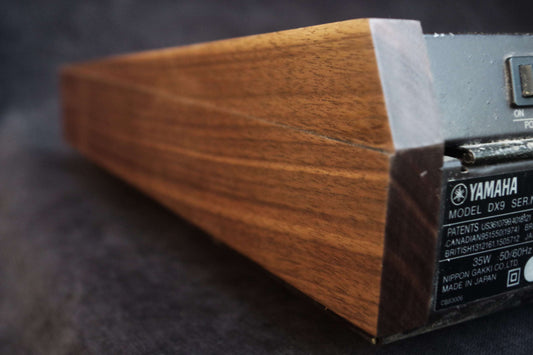 Wood ends for Yamaha DX7 DX9 synthesizer Side panels End caps