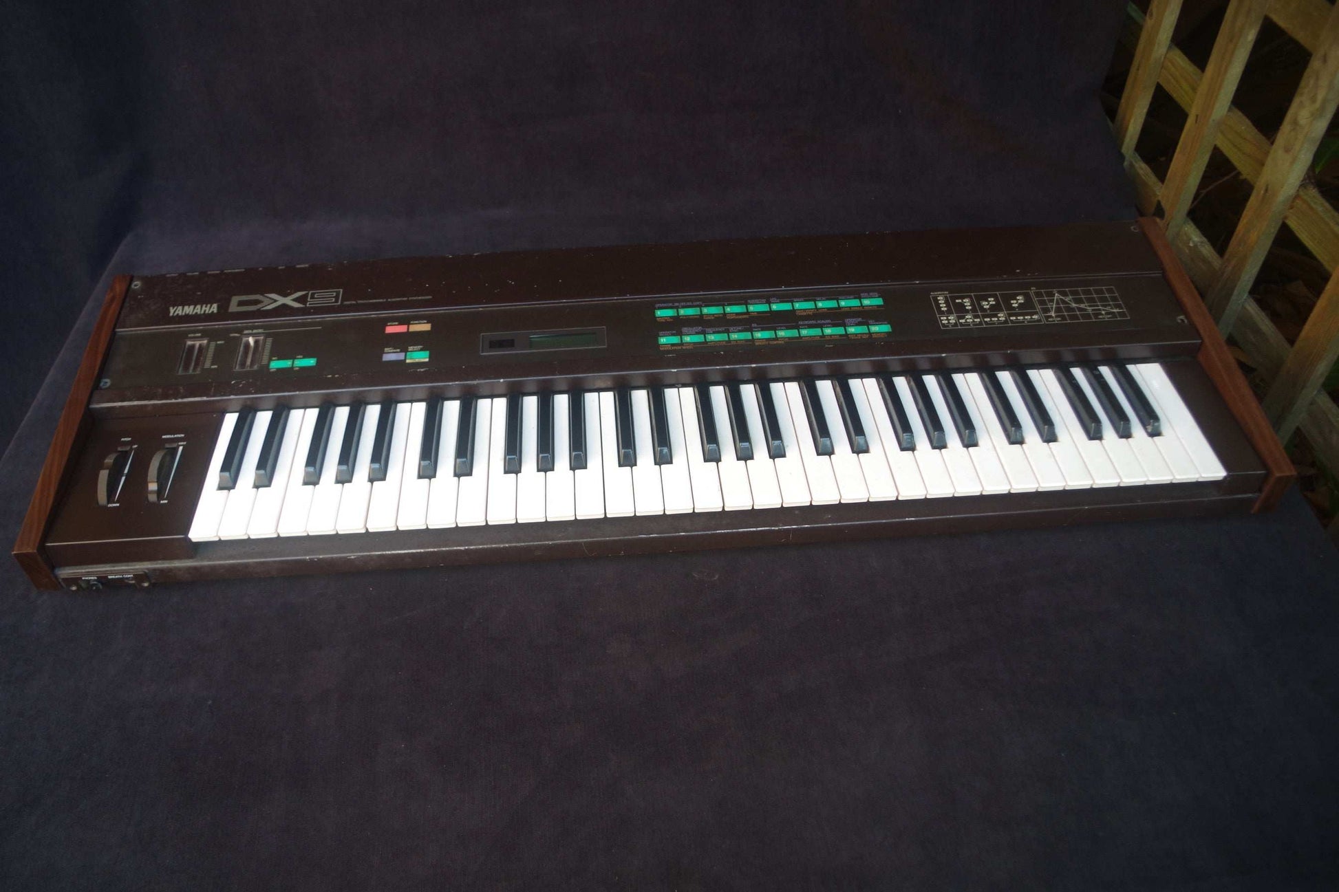 Wood ends for Yamaha DX7 DX9 synthesizer Side panels End caps