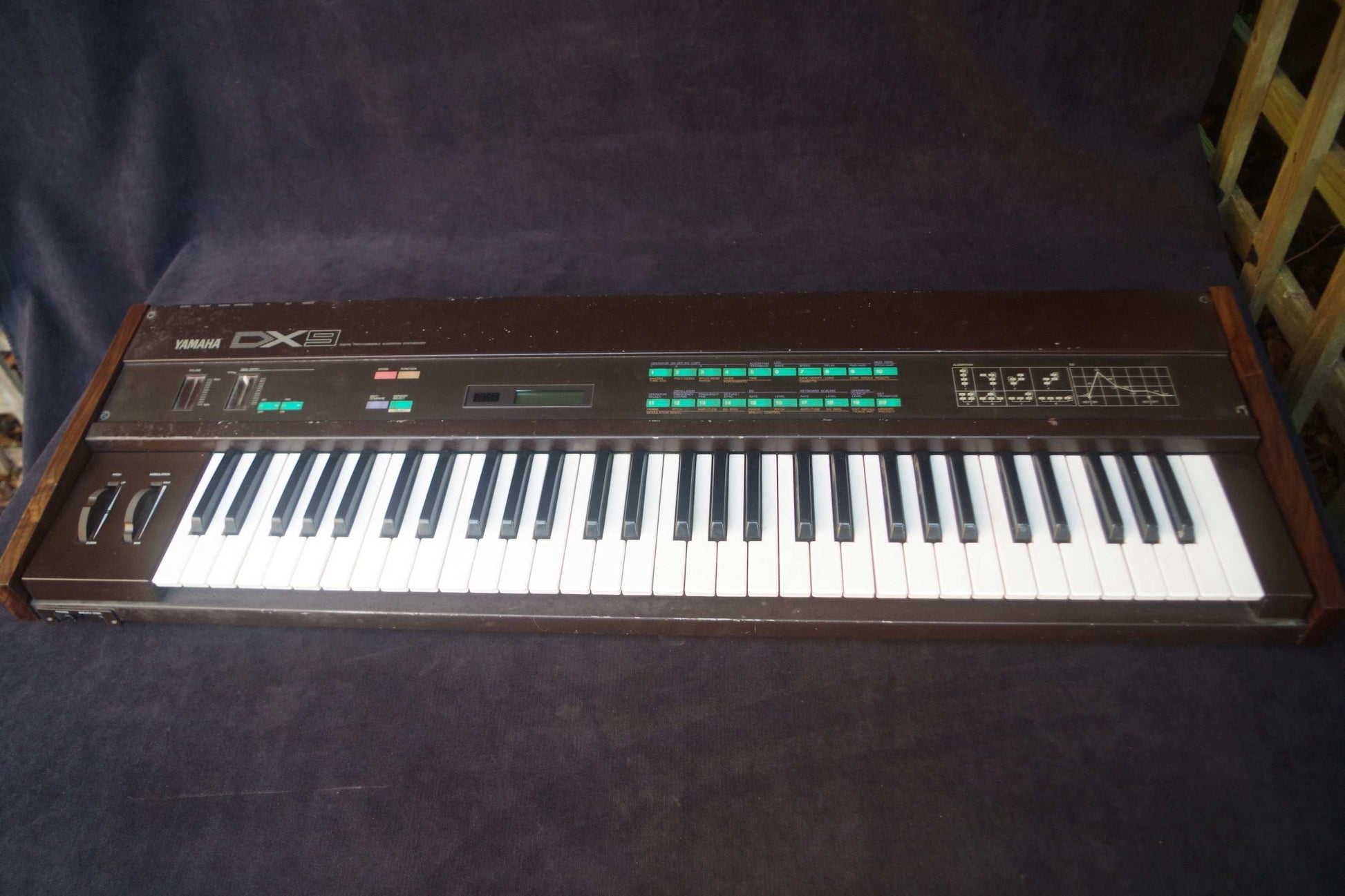 Wood ends for Yamaha DX7 DX9 synthesizer Side panels End caps