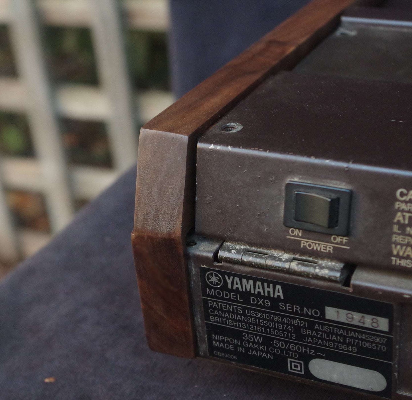 Wood ends for Yamaha DX7 DX9 synthesizer Side panels End caps