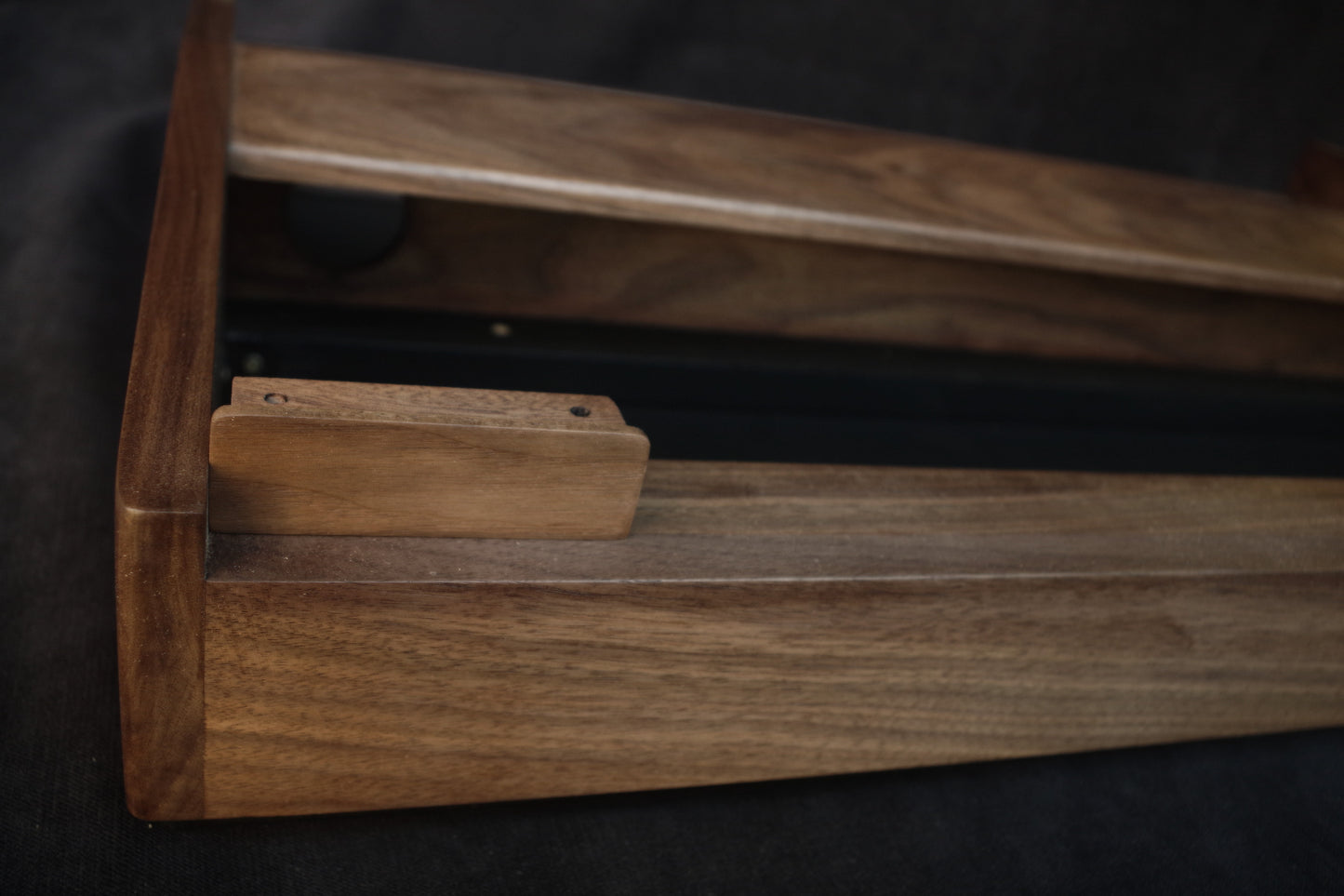 Vintage Moog Minimoog Model D Wooden Case – American Walnut Side Panels – Handcrafted Synth Upgrade
