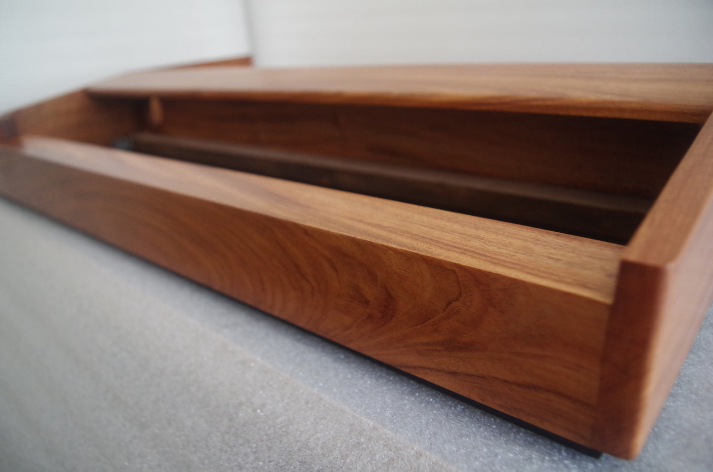 Handcrafted Rosewood Case for Vintage Moog Minimoog Model D with Black Base
