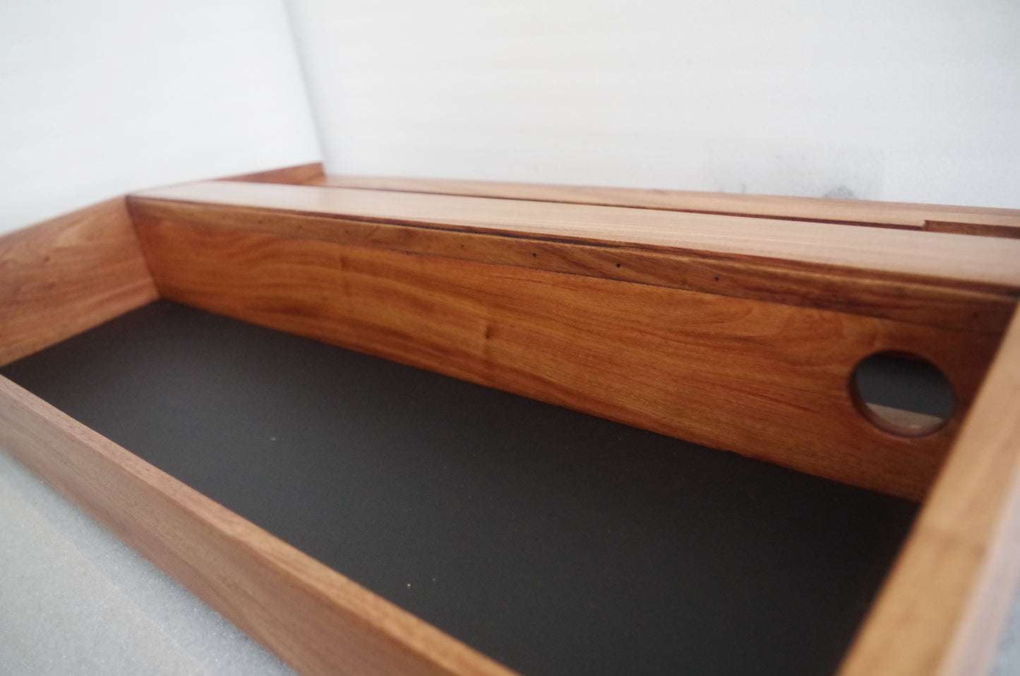 Handcrafted Rosewood Case for Vintage Moog Minimoog Model D with Black Base